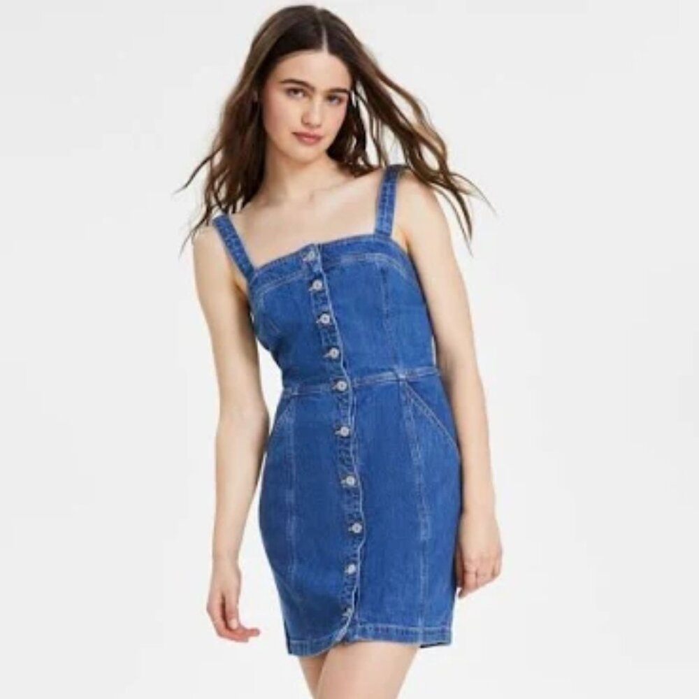 LEVIS MINI DRESS DREA - Sexy Blue Denim - Slim Fit - NWT - XS Extra Small - SALE